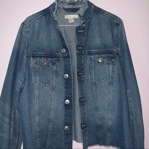 Distressed denim jacket H&M